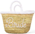 Personalized Large Bride Beach Bag, Custom Bridesmaid Tote