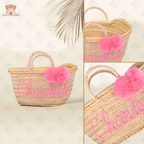 Personalized Large Bride Beach Bag, Custom Bridesmaid Tote