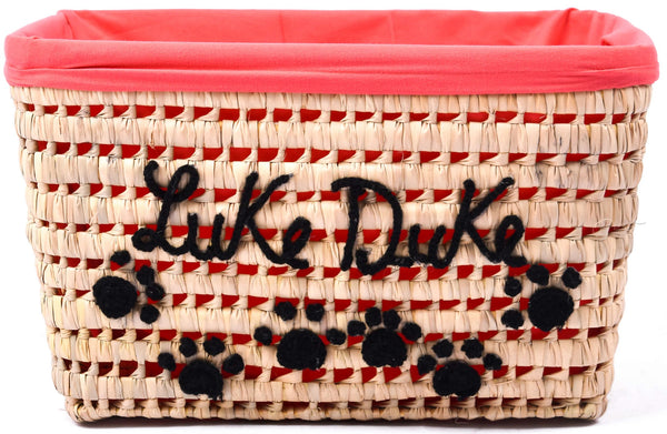 Personalized Cat Toy Basket | Custom Pet Toy Basket