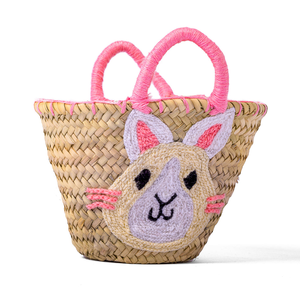 Personalized Create Your Own Easter Moroccan Handmade Straw Basket, Egg Hunts, Spring Birthdays - Customize by Hand with Any Name, Colorful Pompon (Easter, Round) Personalized Touches: Our monogram Easter Baskets for Holiday Are A Memorable Way To Celebrate Easter! Each Basket Can Be Personalized With Your Child’s Name And Colorful Pompon. Makes a great gift: Make Easter Egg Hunts special this year with an unforgettable, one-of-a-kind, personalized basket for your child to proudly display on their egg hunt!