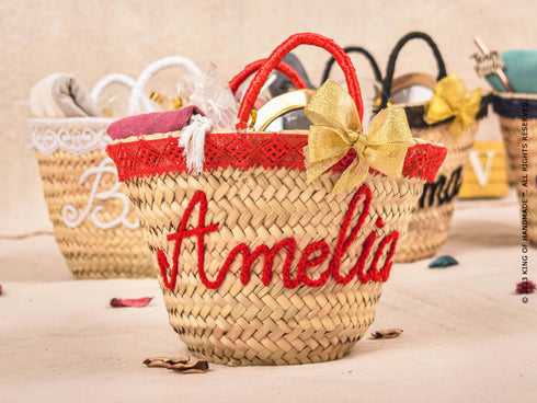 Personalized Flower Gift Bag with Name