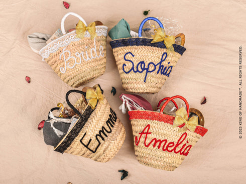 Personalized Flower Gift Bag with Name