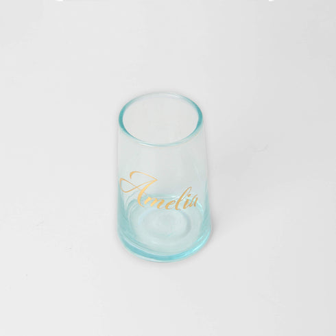 Personalized Glass Soda Cup For Bridesmaid Bachelorette Gifts Boho Wedding Gifts 12oz Iced Coffee Cup | Handblown Glass Cup With Names Personalized iced coffee cups make the perfect gift for bridesmaids, Bachelorette party, Wedding, Mom, friends and family.