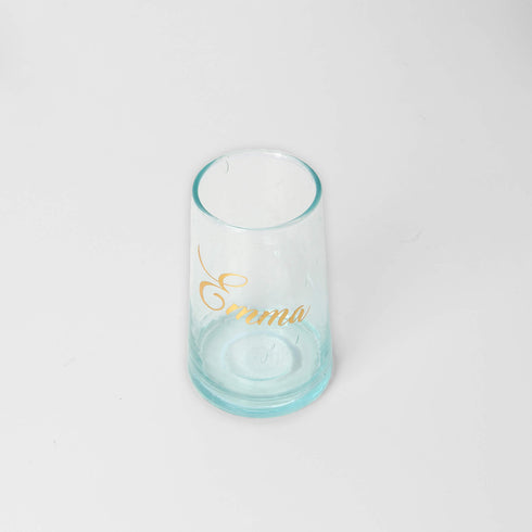 Personalized Glass Soda Cup For Bridesmaid Bachelorette Gifts Boho Wedding Gifts 12oz Iced Coffee Cup | Handblown Glass Cup With Names Personalized iced coffee cups make the perfect gift for bridesmaids, Bachelorette party, Wedding, Mom, friends and family.