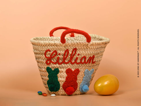 Personalized Handmade Easter Straw Basket: A Delightful and Memorable Gift