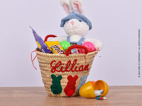 Personalized Handmade Easter Straw Basket: A Delightful and Memorable Gift