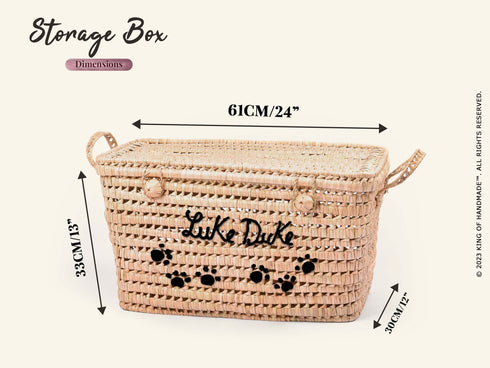 Personalized Pet Storage Box | Customized with Your Pet's Name