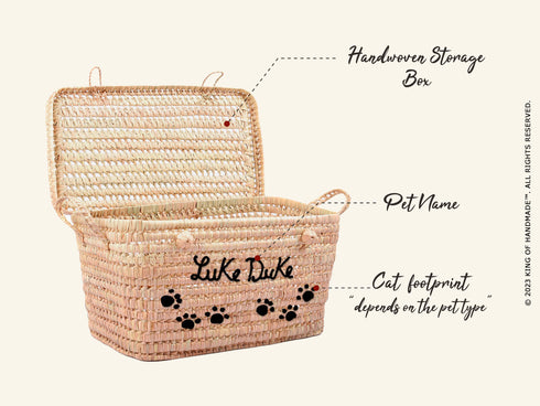 Personalized Pet Storage Box | Customized with Your Pet's Name