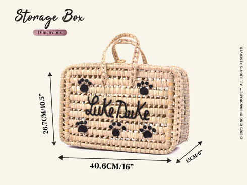 Pet Travel Bag | Personalized Dog Toy Basket