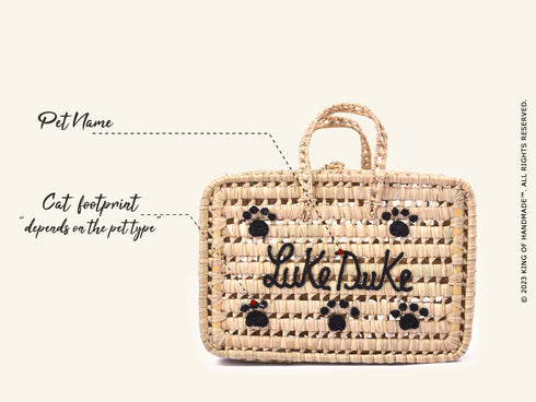 Pet Travel Bag | Personalized Dog Toy Basket