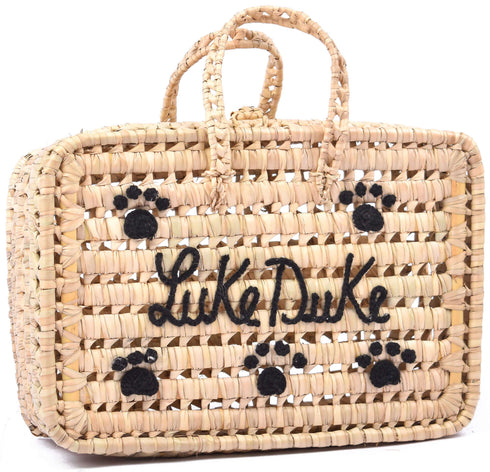 Pet Travel Bag | Personalized Dog Toy Basket
