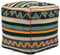 Handmade Dark Green Pouf Ottoman - Boho Decor