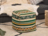 Handmade Dark Green Pouf Ottoman - Boho Decor