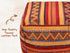 Handmade Ottoman Red Pouf - Boho Deco