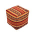 Handmade Ottoman Red Pouf - Boho Deco