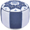 Round Moroccan Pouf - Genuine Leather Ottoman