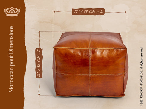 Genuine Leather Pouf Unstuffed - Moroccan Ottoman Footstool, Footrest Cover Boho Decor Bohemian Living Room, Bedroom, Kids Gift & Wedding Room Hand Stitched by Artisans Used As Hassock pouf ottoman hassock  hassocks and ottomans leather pouf hassock furniture pouf ottoman moroccan pouf pouf ottoman leather ottoman