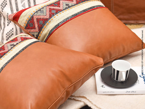 Throw Pillow Cover | Handmade Cushion Cover | Tan