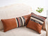 Handmade Moroccan Pillows | Leather Covers | Set Of 3 | Dark Tan
