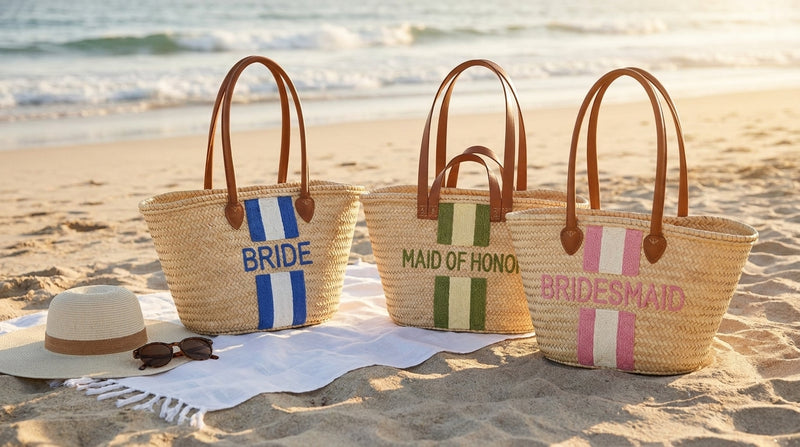 Personalized Straw Beach Bag for Bridesmaids 2026 (Buy)