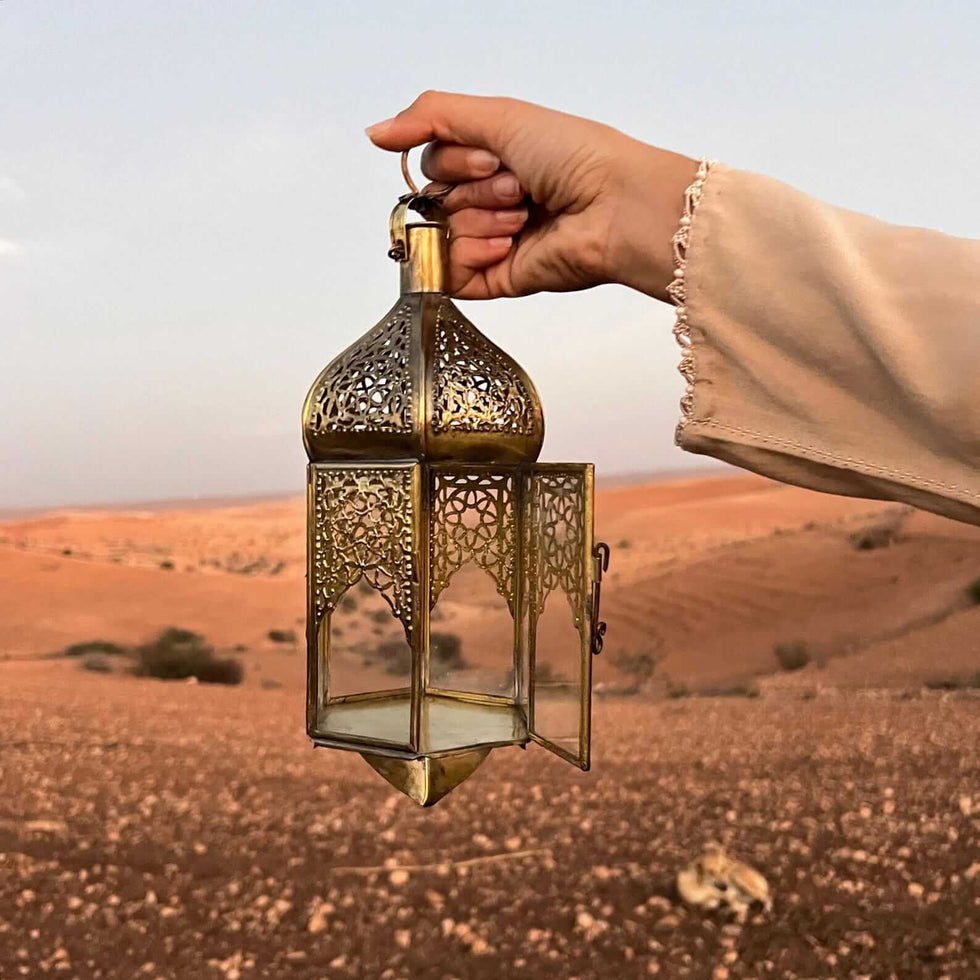 Moroccan Lantern – Brass Filigree Statement Light