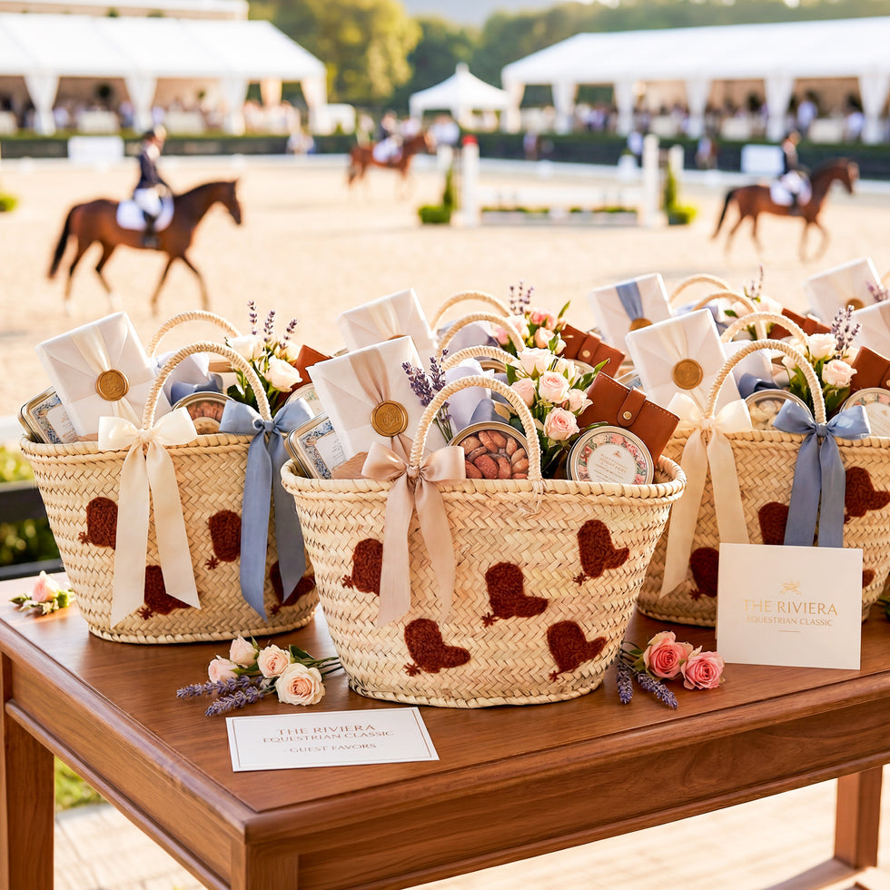 Personalized Heart Straw Basket – Wedding Favour Bag