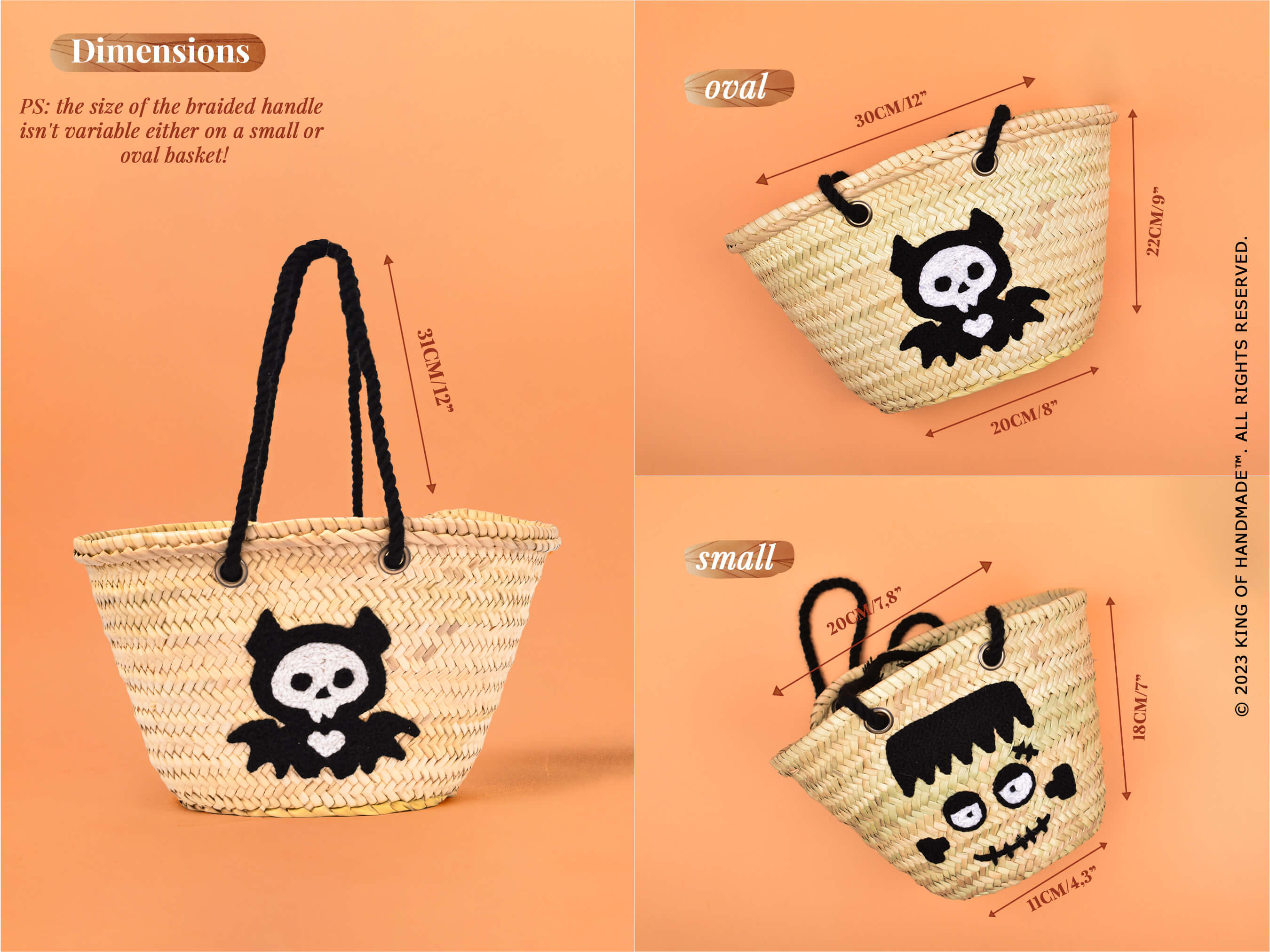 Angry Cat Small Basket - For Halloween Party Gift