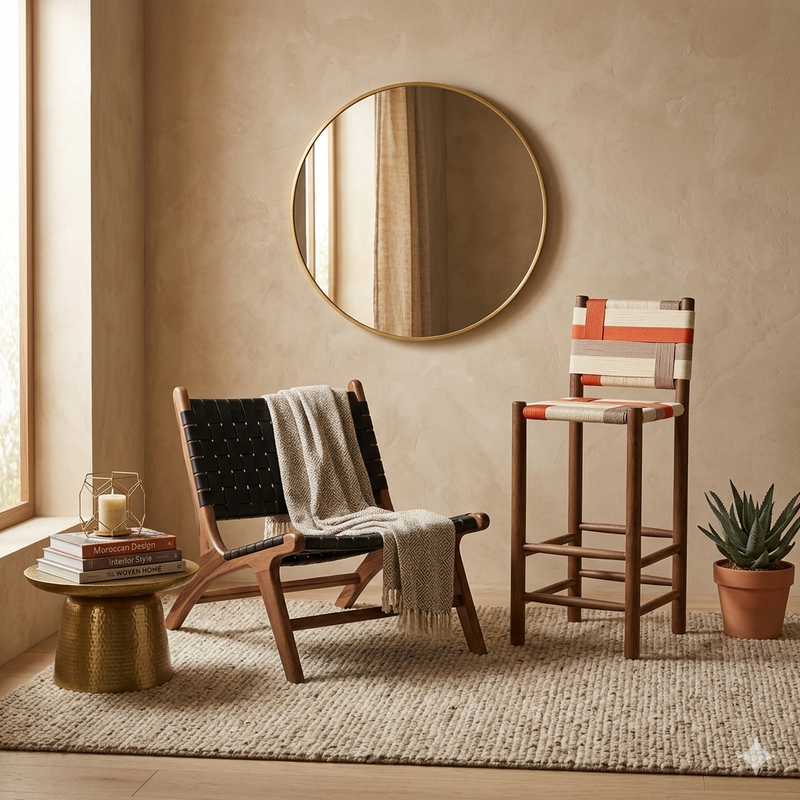 Moroccan Mirrors and Seating