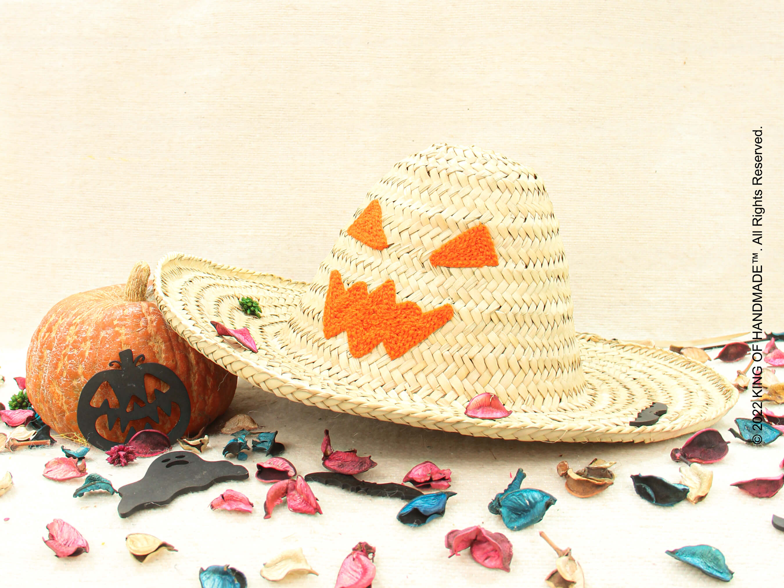 Angry Pumpkin Pack!  Personalized Halloween Bag & Hat