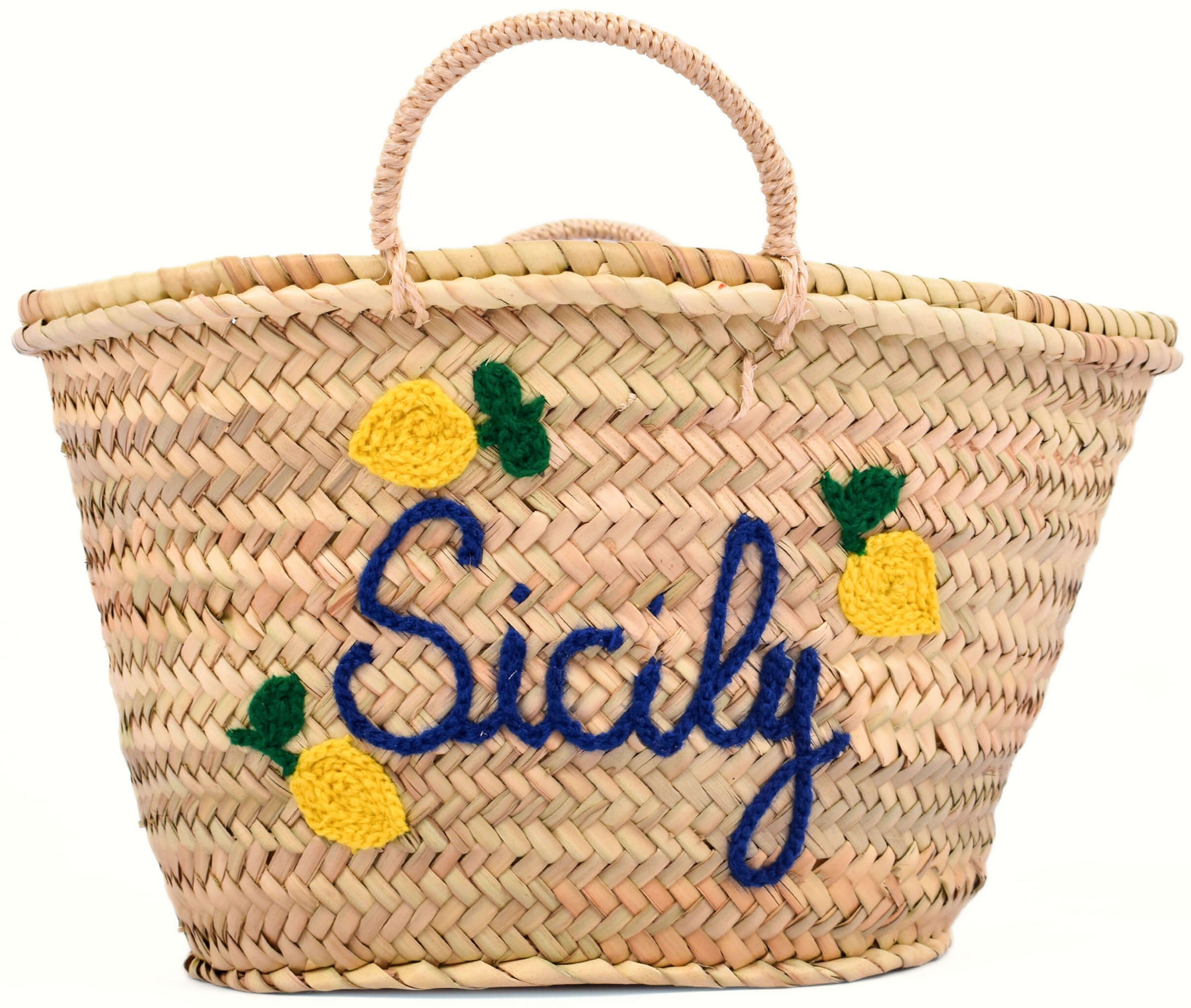 The Take Me to Italy Straw Beach Bag