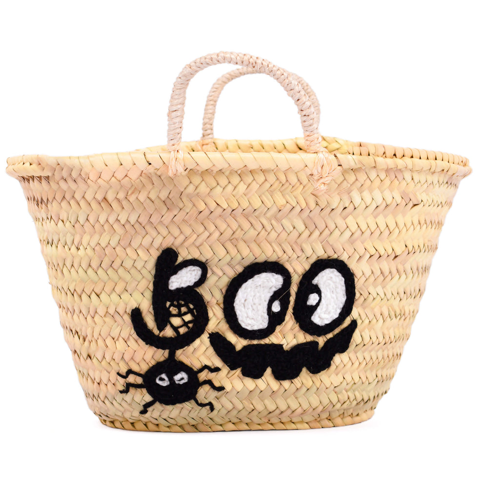 Personalized Boo Crew Halloween Straw Basket