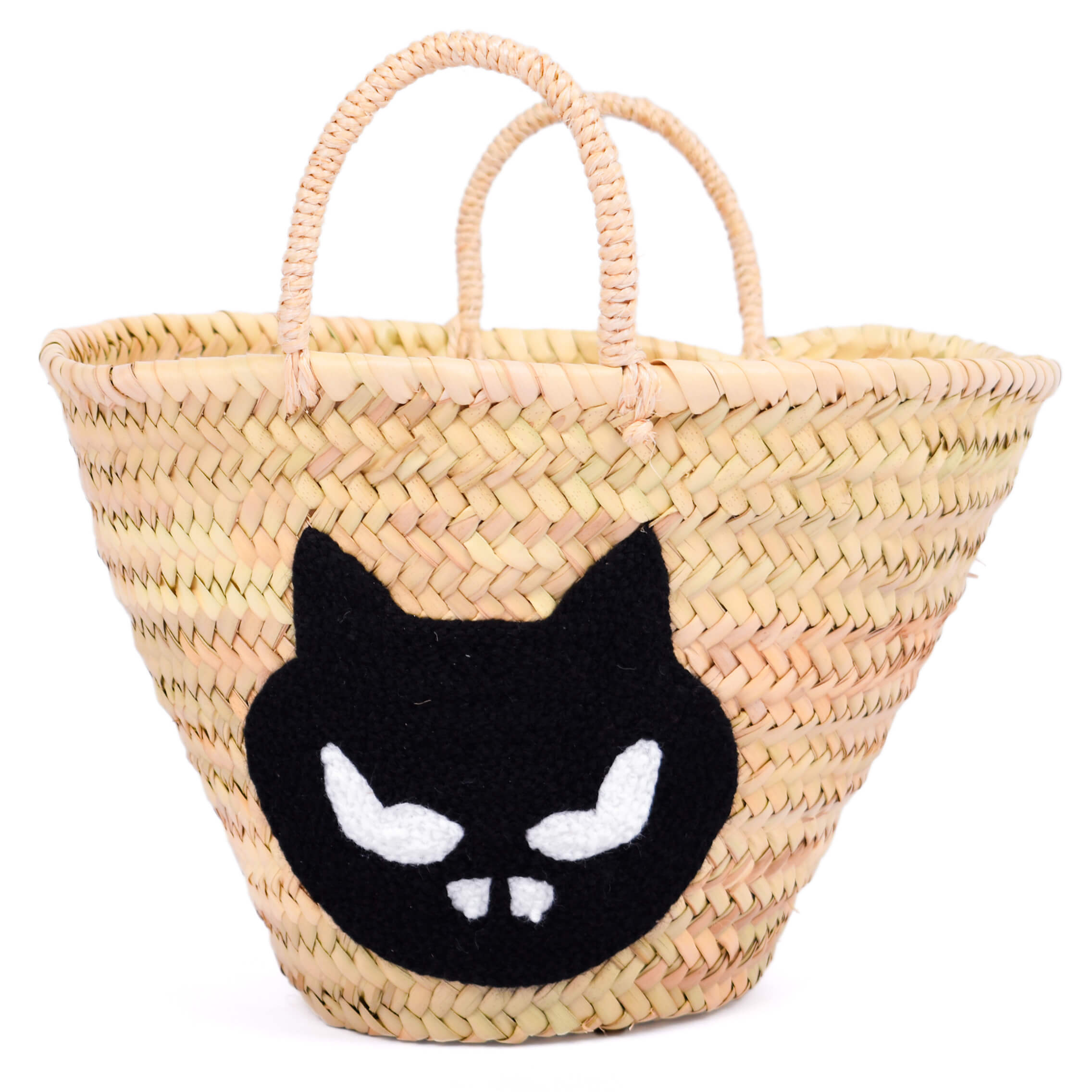 Angry Cat Small Basket - For Halloween Party Gift