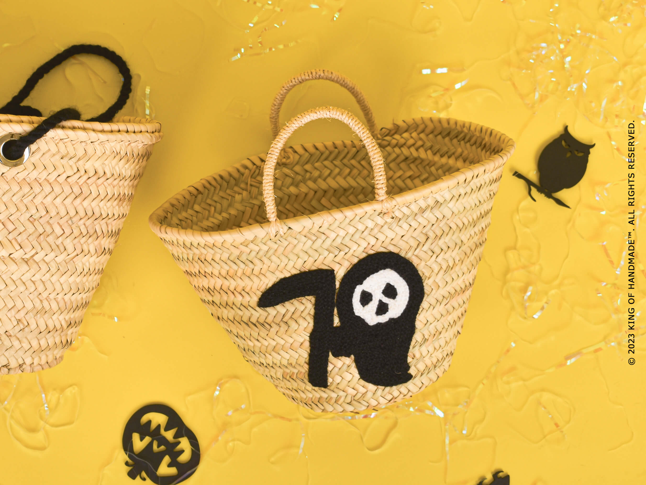 Grim Reaper Small Basket - Halloween gift