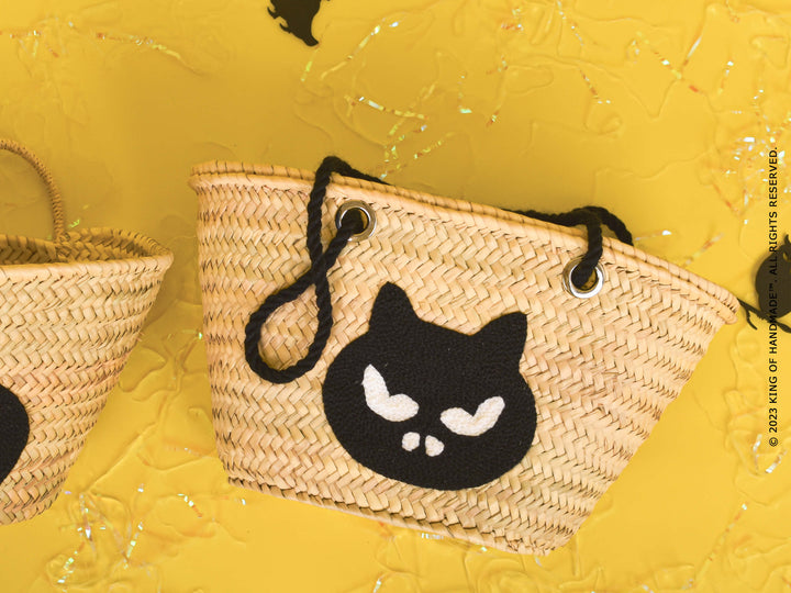 Angry Cat Basket - For Halloween Party Gift