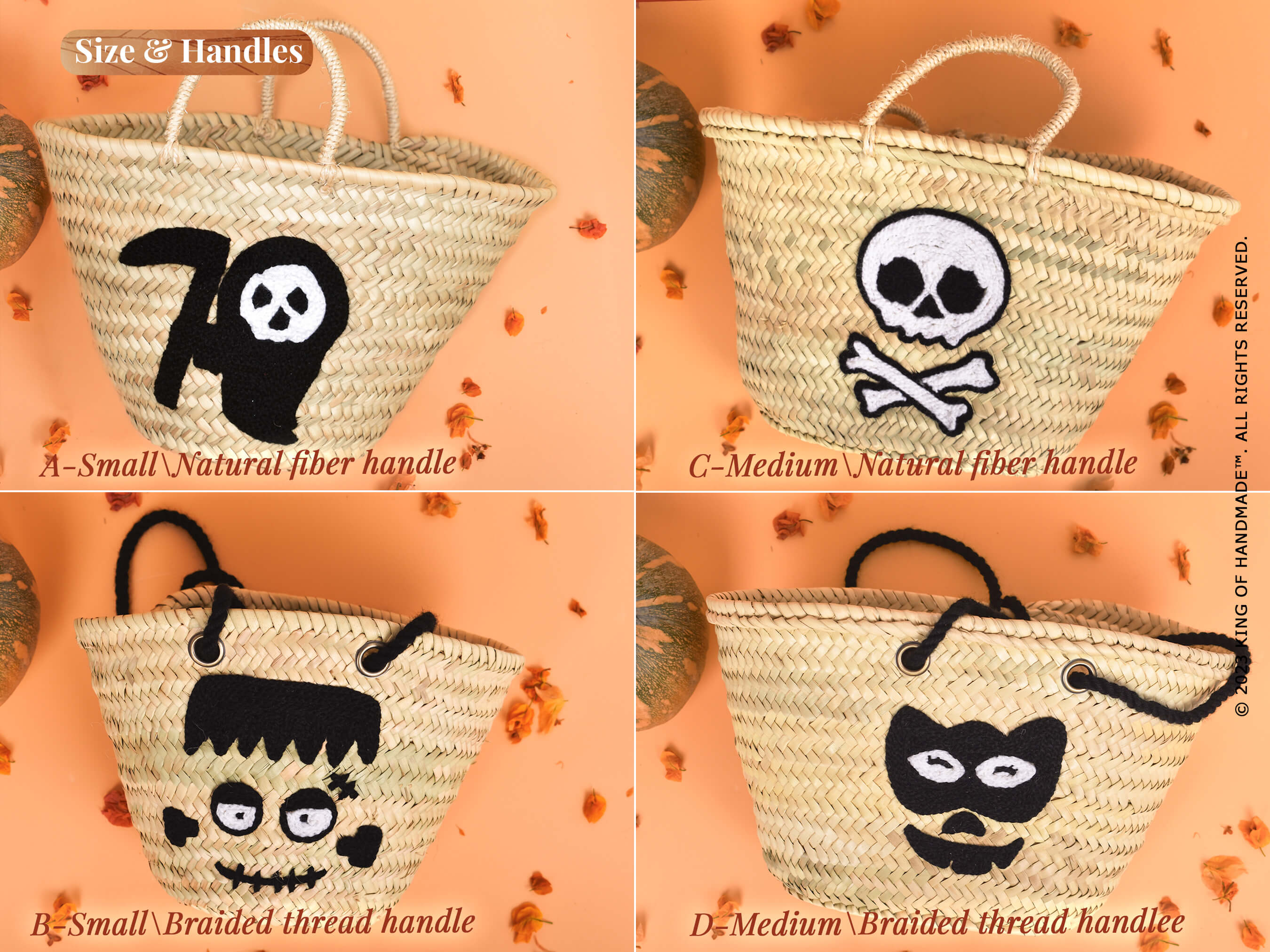 Angry Cat Small Basket - For Halloween Party Gift