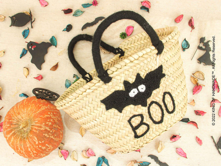 Boo! Halloween Bat Basket - Personalized