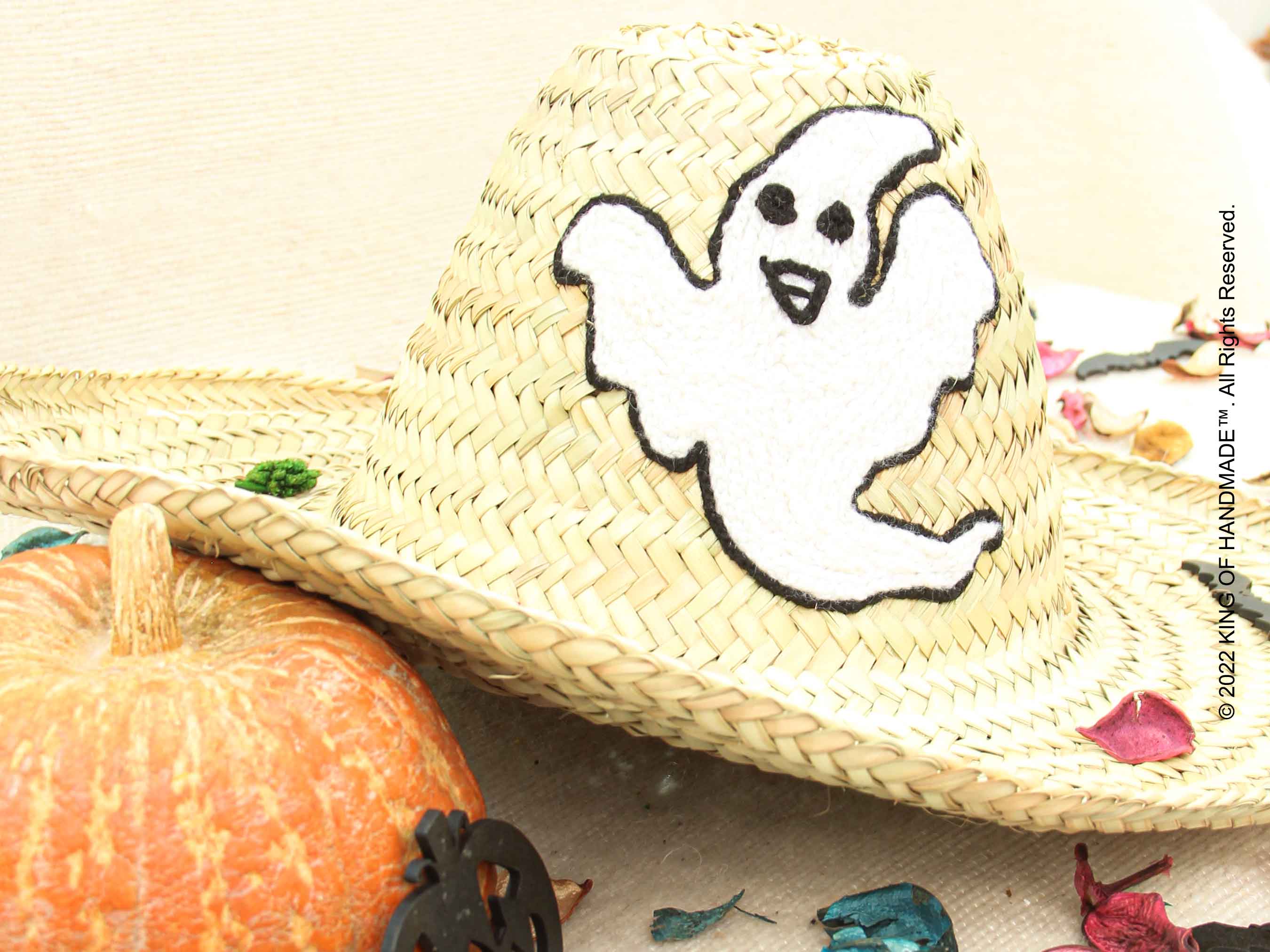 Personalized Witch Straw Hat For Halloween