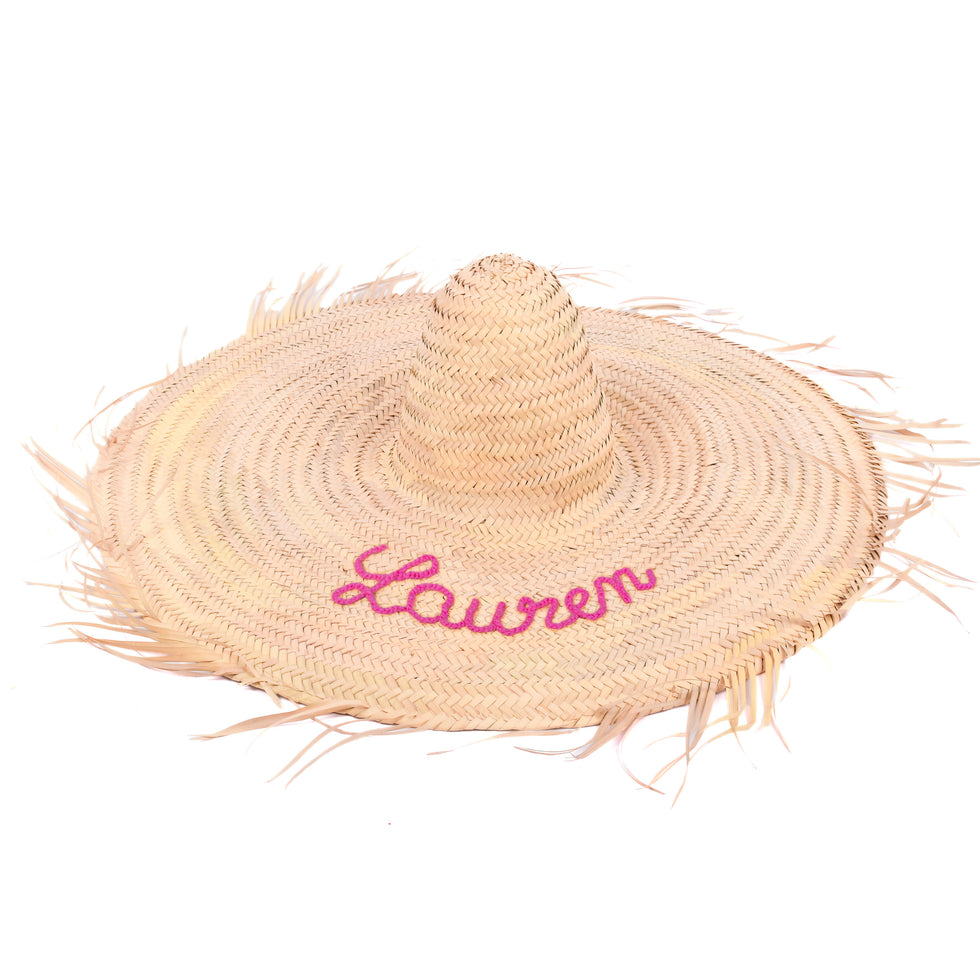 Straw Sun Hat – Personalized Floppy Beach Hat