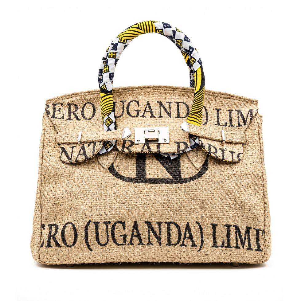 Jute Birkin Bag – Handmade Moroccan Coffee-Sack Handbag
