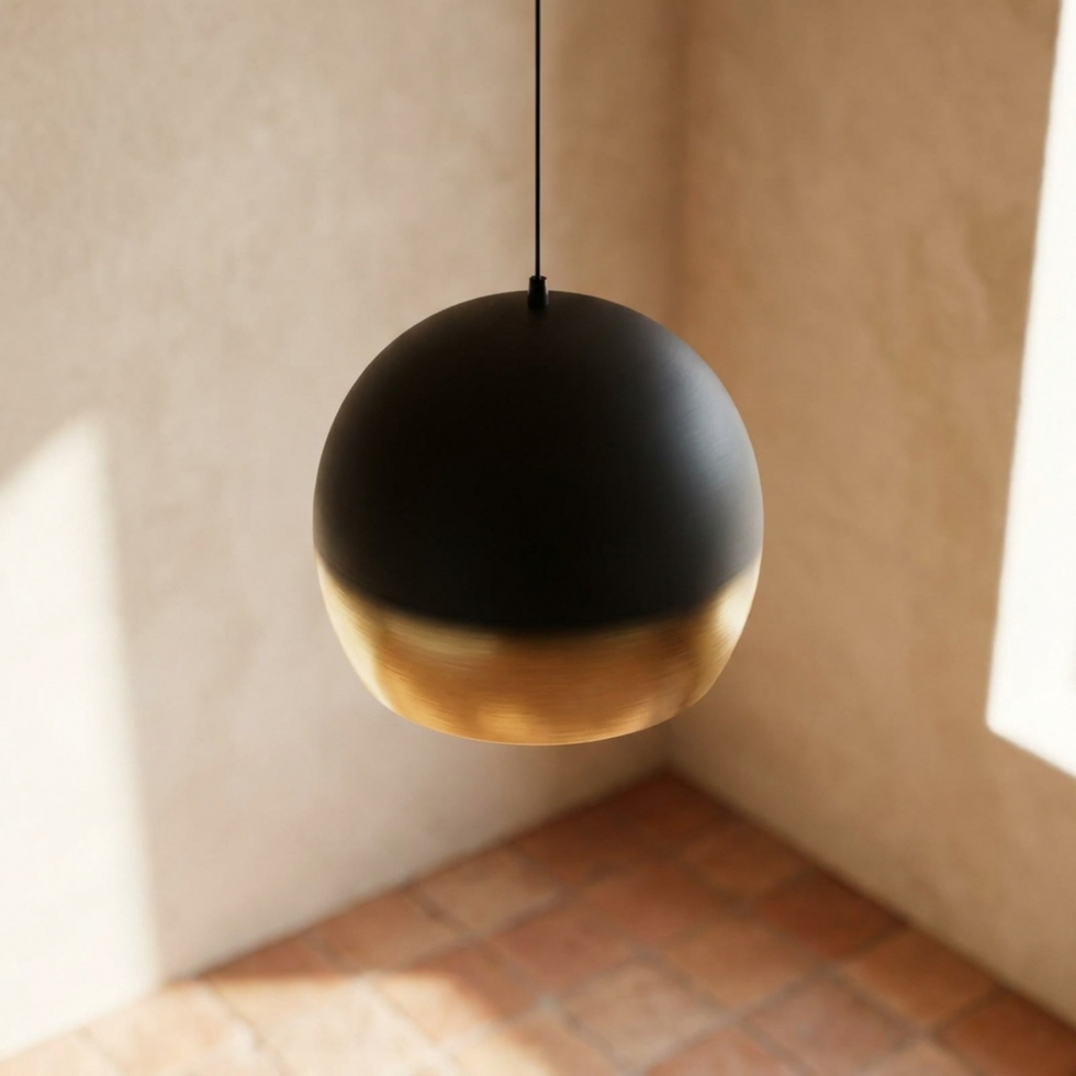 Moroccan Pendant Light – Dome Openwork Brass Lamp Kitchen