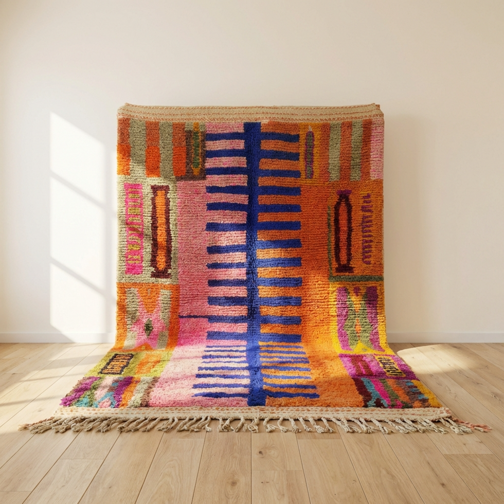 Boujaad Rug – Multicolor Tribal Wool Rug