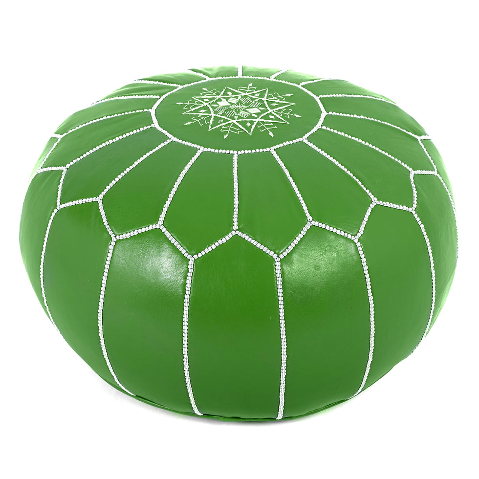 Genuine Leather Pouf Unstuffed - Moroccan Ottoman Footstool, Footrest Cover Boho Decor Bohemian Living Room, Bedroom, Kids Gift & Wedding Room Hand Stitched by Artisans Used As Hassock pouf ottoman hassock  hassocks and ottomans leather pouf hassock furniture pouf ottoman moroccan pouf pouf ottoman leather ottoman