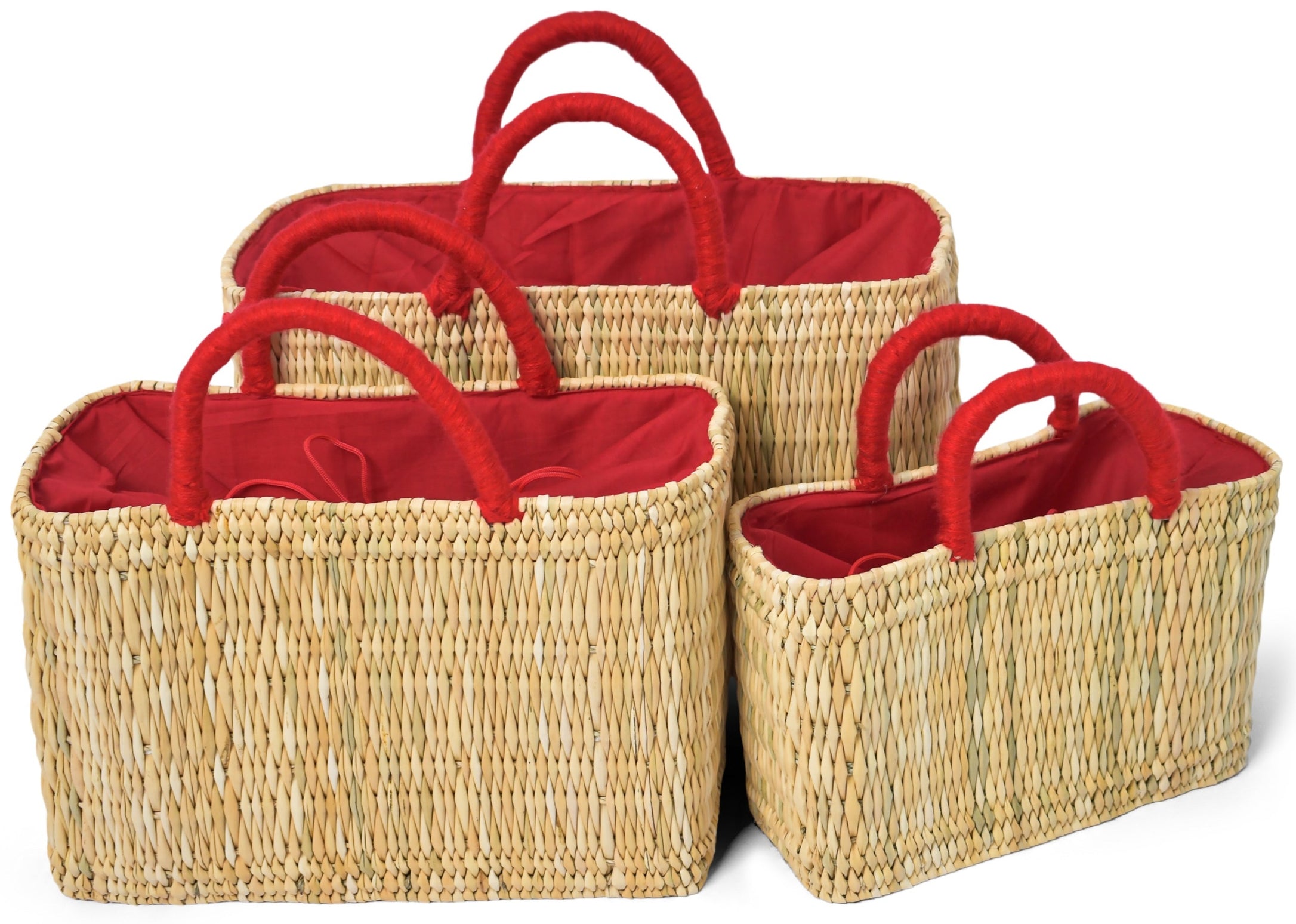 Handmade oval straw tote bag with personalized gift option