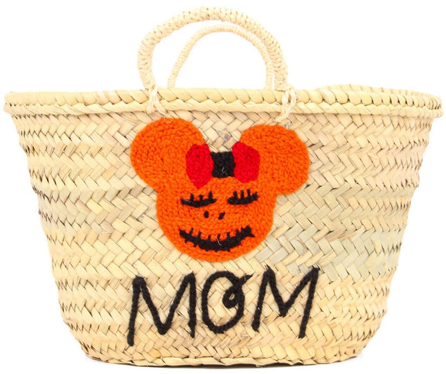 Boo ! Personalized Halloween Trick or Treat Bag - Pumpkin Small Straw Basket Personalized Halloween Bucket and Candy Tote for Gift - Oval Straw Bag Personalized Monogram Halloween Basket Gifts