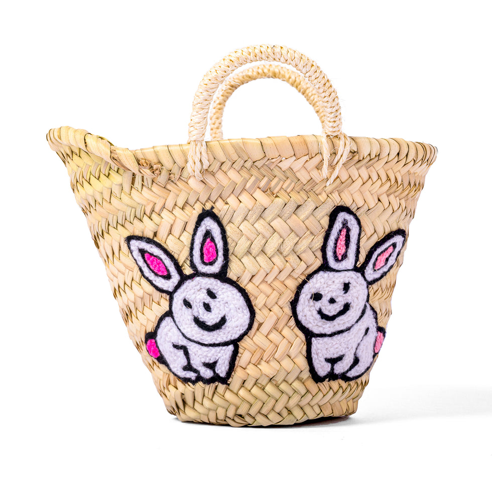 Personalized Create Your Own Easter Moroccan Handmade Straw Basket, Egg Hunts, Spring Birthdays - Customize by Hand with Any Name, Colorful Pompon (Easter, Round) Personalized Touches: Our monogram Easter Baskets for Holiday Are A Memorable Way To Celebrate Easter! Each Basket Can Be Personalized With Your Child’s Name And Colorful Pompon. Makes a great gift: Make Easter Egg Hunts special this year with an unforgettable, one-of-a-kind, personalized basket for your child to proudly display on their egg hunt!