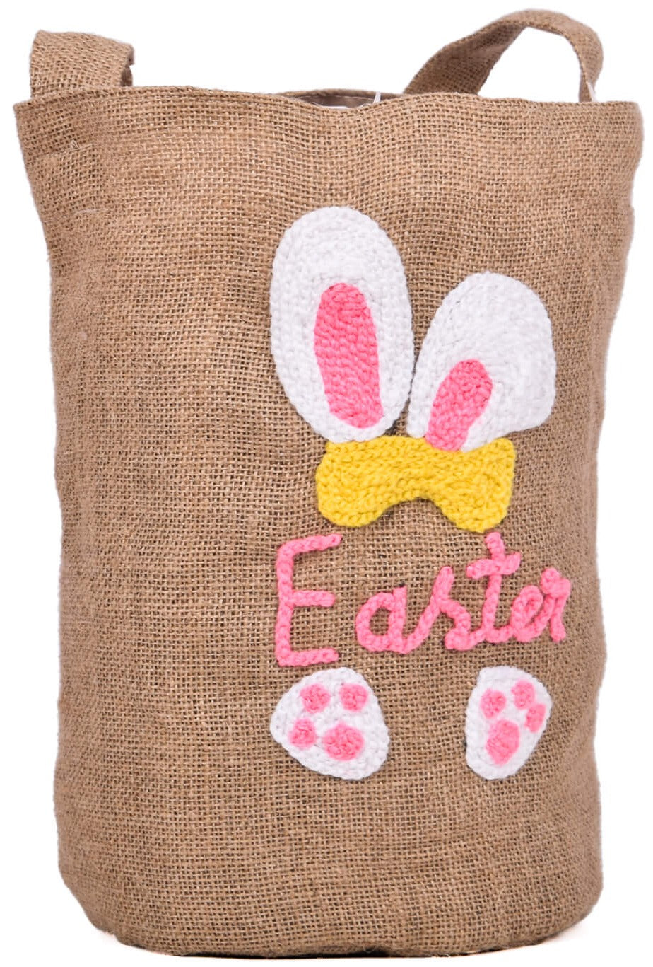 Personalized Easter Bunny Burlap Tote Bag